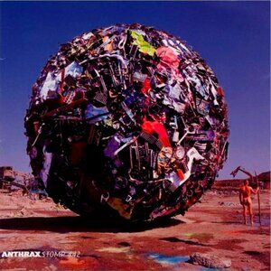anthrax stomp 442 close to near mint german cd - metal guitars pantera alive 2